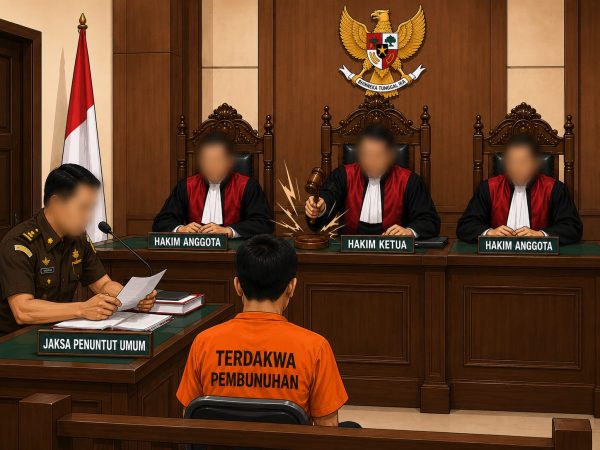 1 Pembunuh Pria Numpang Tidur di Mesjid Agung Sibolga Dituntut 1,5 Tahun Penjara