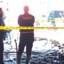 Tim Labfor Polda Sumut dan Polres Sibolga Olah TKP penyebab Kebakaran Pasar Nauli