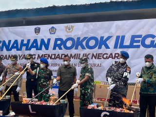 Bea Cukai Sibolga Musnahkan 4,3 Juta Batang Rokok Ilegal Senilai Rp6,4 Miliar